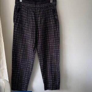 Ace & Jig Black and White Straight Leg Pants